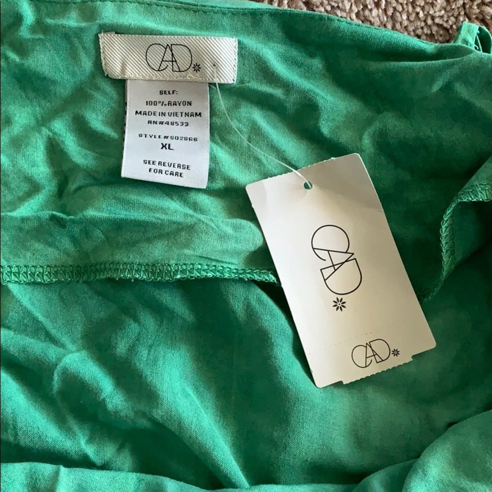 Green summer blouse